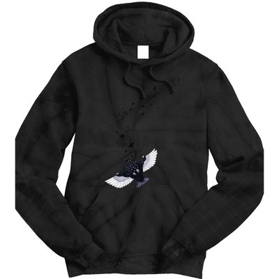 A Murmuration Of Starlings Tie Dye Hoodie