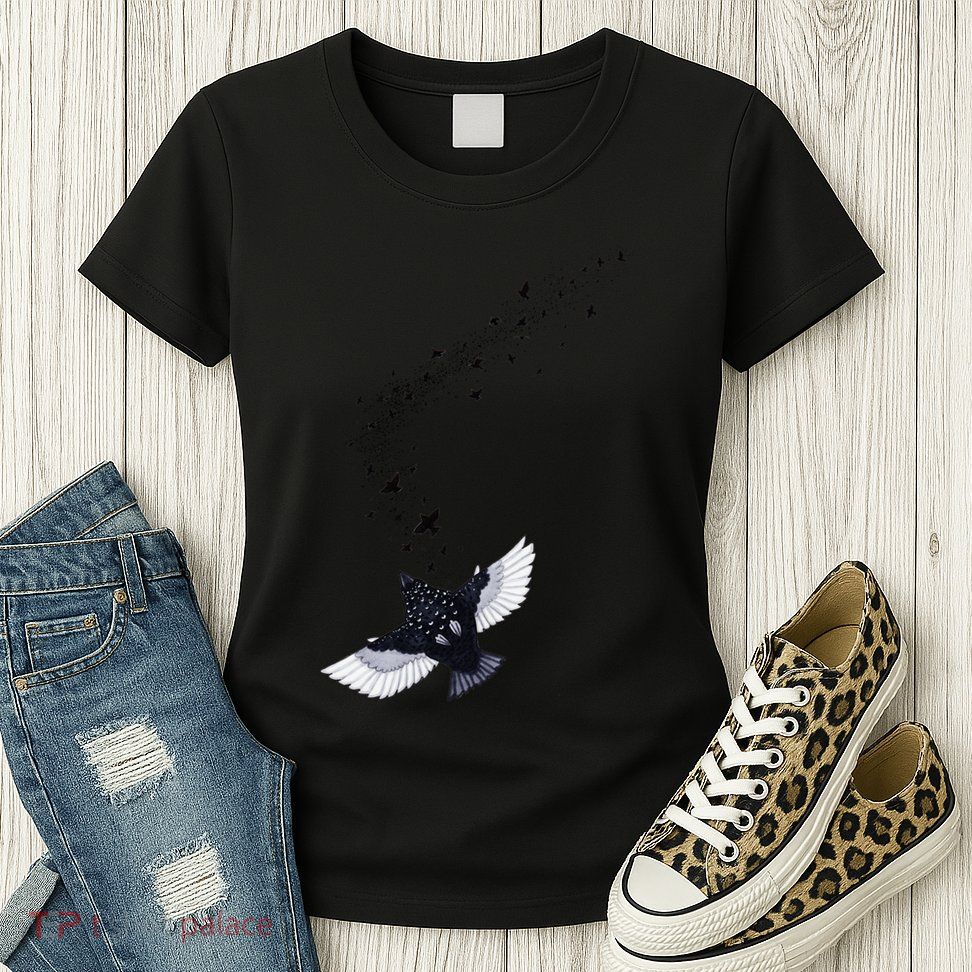 A Murmuration Of Starlings Womens T-Shirt