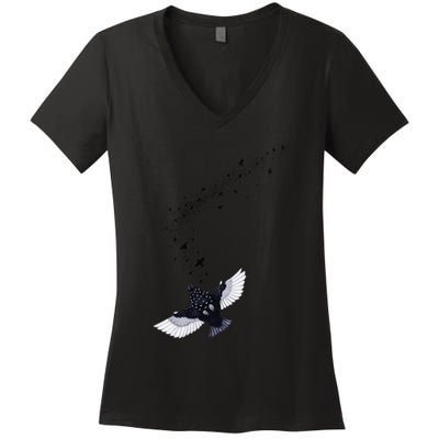 A Murmuration Of Starlings Women's V-Neck T-Shirt