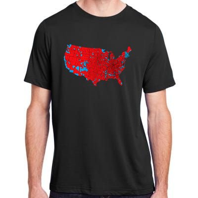 Accurate Map Of 2024 Election Results Adult ChromaSoft Performance T-Shirt