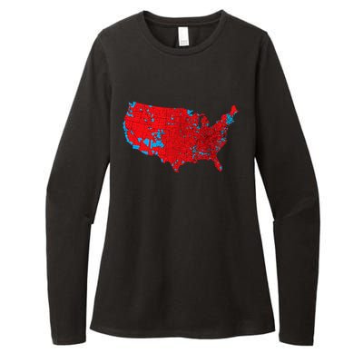 Accurate Map Of 2024 Election Results Womens CVC Long Sleeve Shirt