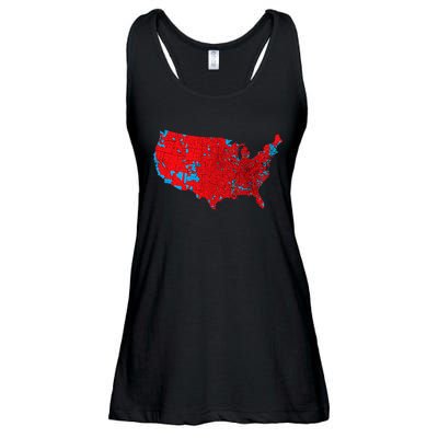 Accurate Map Of 2024 Election Results Ladies Essential Flowy Tank