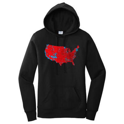 Accurate Map Of 2024 Election Results Women's Pullover Hoodie