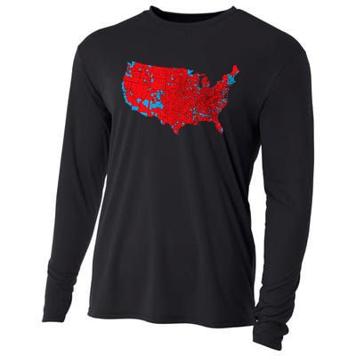 Accurate Map Of 2024 Election Results Cooling Performance Long Sleeve Crew