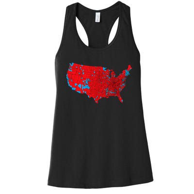 Accurate Map Of 2024 Election Results Women's Racerback Tank