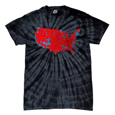 Accurate Map Of 2024 Election Results Tie-Dye T-Shirt