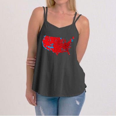 Accurate Map Of 2024 Election Results Women's Strappy Tank