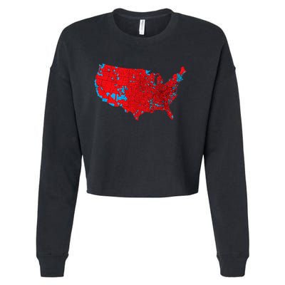 Accurate Map Of 2024 Election Results Cropped Pullover Crew