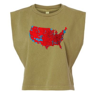 Accurate Map Of 2024 Election Results Garment-Dyed Women's Muscle Tee