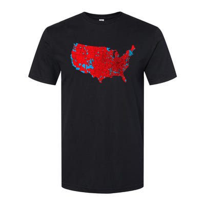 Accurate Map Of 2024 Election Results Softstyle CVC T-Shirt