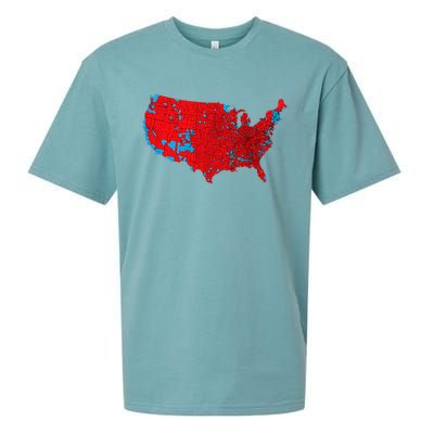 Accurate Map Of 2024 Election Results Sueded Cloud Jersey T-Shirt