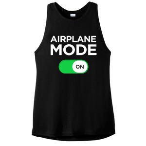 Airplane Mode On Fun Vacation Summer Cute Gift Ladies PosiCharge Tri-Blend Wicking Tank