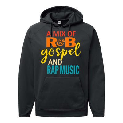 A Mix Of R&B Gospel And Rap Music Performance Fleece Hoodie