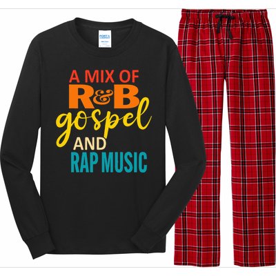 A Mix Of R&B Gospel And Rap Music Long Sleeve Pajama Set