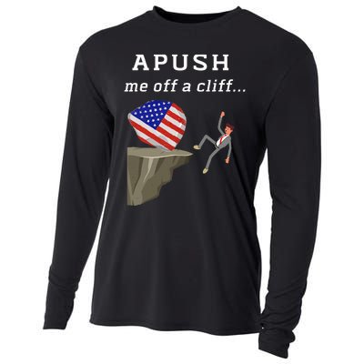 Apush Me Off A Cliff 2024 Ap Exam For Students Cooling Performance Long Sleeve Crew