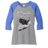 APUSH Me Off A Cliff Funny AP US History Women's Tri-Blend 3/4-Sleeve Raglan Shirt