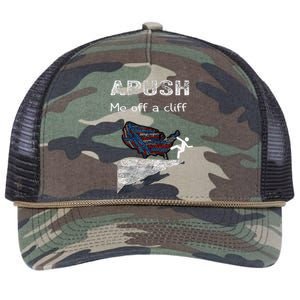 APUSH Me Off A Cliff Funny AP US History Retro Rope Trucker Hat Cap