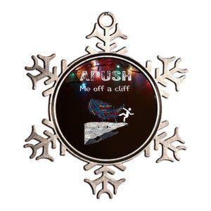 APUSH Me Off A Cliff Funny AP US History Metallic Star Ornament