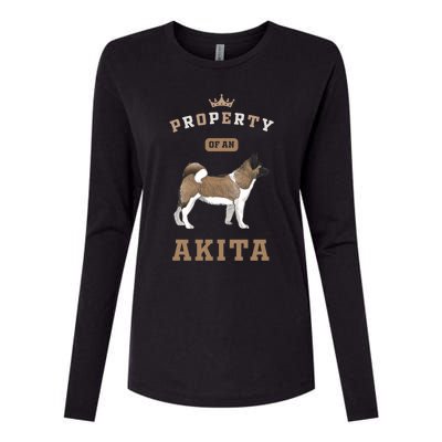 Akita Mom Or Akita Dad For Japanese Akita Or American Akita Meaningful Gift Womens Cotton Relaxed Long Sleeve T-Shirt