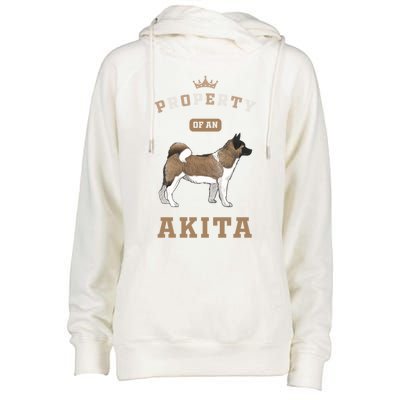 Akita Mom Or Akita Dad For Japanese Akita Or American Akita Meaningful Gift Womens Funnel Neck Pullover Hood