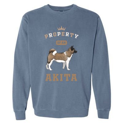 Akita Mom Or Akita Dad For Japanese Akita Or American Akita Meaningful Gift Garment-Dyed Sweatshirt