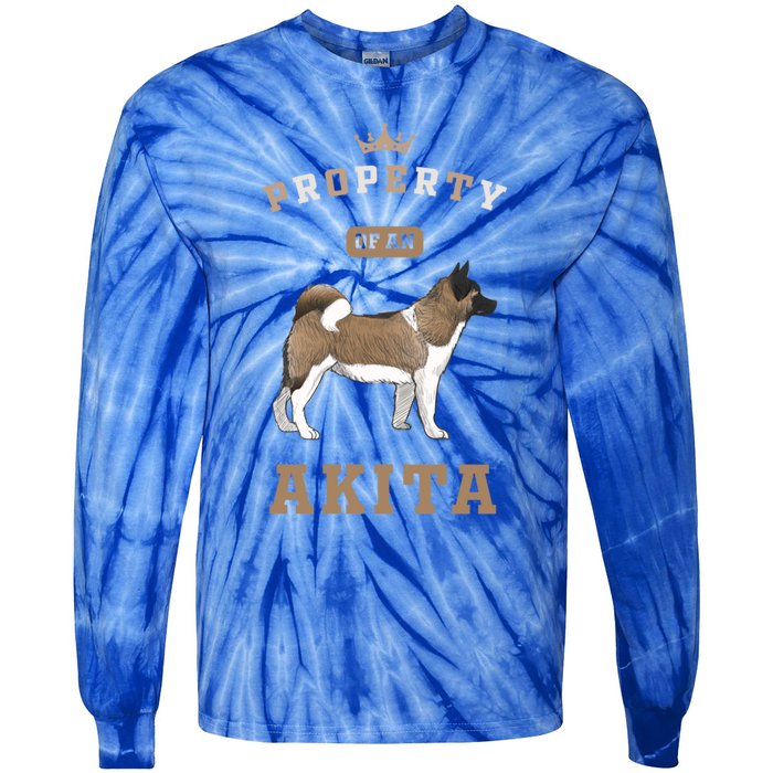 Akita Mom Or Akita Dad For Japanese Akita Or American Akita Meaningful Gift Tie-Dye Long Sleeve Shirt