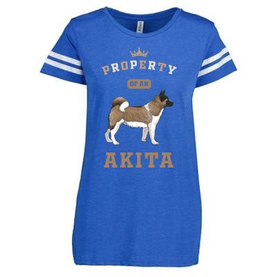 Akita Mom Or Akita Dad For Japanese Akita Or American Akita Meaningful Gift Enza Ladies Jersey Football T-Shirt