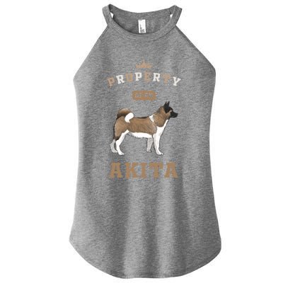 Akita Mom Or Akita Dad For Japanese Akita Or American Akita Meaningful Gift Women's Perfect Tri Rocker Tank