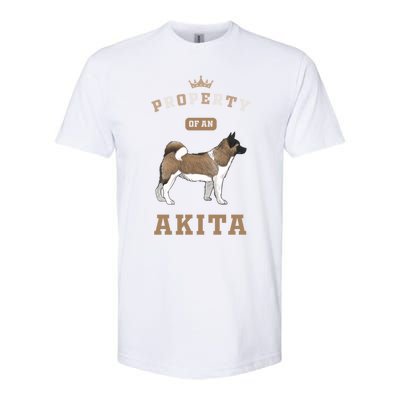 Akita Mom Or Akita Dad For Japanese Akita Or American Akita Meaningful Gift Softstyle CVC T-Shirt