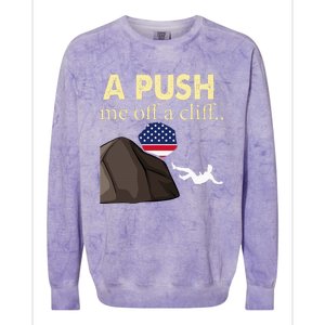 Apush Me Off A Cliff 2024 Ap Exam For Students Colorblast Crewneck Sweatshirt