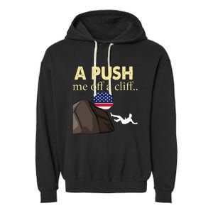 Apush Me Off A Cliff 2024 Ap Exam For Students Garment-Dyed Fleece Hoodie