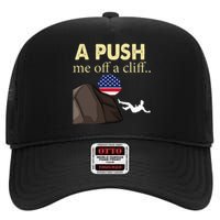 Apush Me Off A Cliff 2024 Ap Exam For Students High Crown Mesh Back Trucker Hat