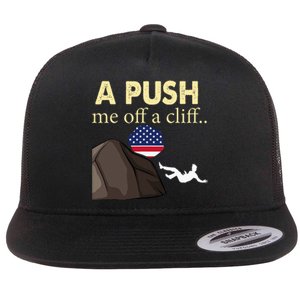 Apush Me Off A Cliff 2024 Ap Exam For Students Flat Bill Trucker Hat