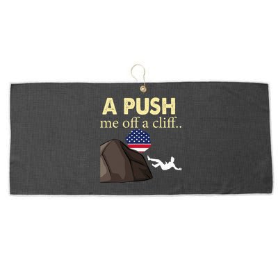 Apush Me Off A Cliff 2024 Ap Exam For Students Large Microfiber Waffle Golf Towel