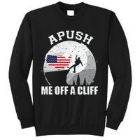 Apush Me Off A Cliff Funny Ap Us History Exam Sweatshirt