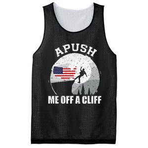 Apush Me Off A Cliff Funny Ap Us History Exam Mesh Reversible Basketball Jersey Tank