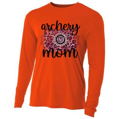 Archery Mom Of An Archer Mama Archery Mother Funny Gift Cooling Performance Long Sleeve Crew