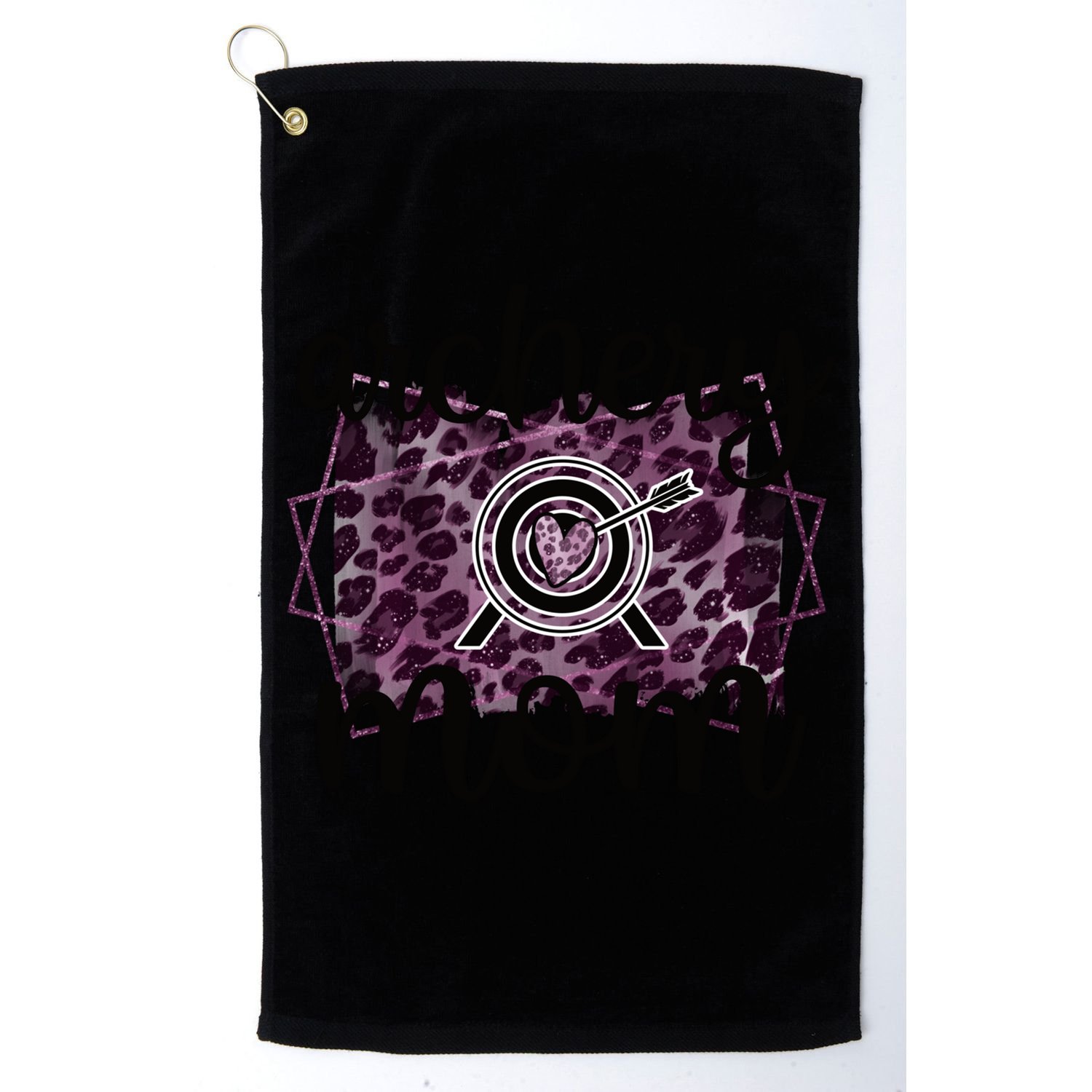 Archery Mom Of An Archer Mama Archery Mother Funny Gift Golf Towel