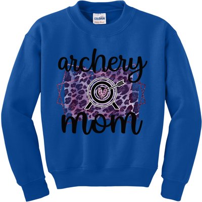 Archery Mom Of An Archer Mama Archery Mother Funny Gift Kids Sweatshirt