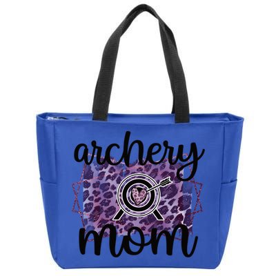 Archery Mom Of An Archer Mama Archery Mother Funny Gift Zip Tote Bag
