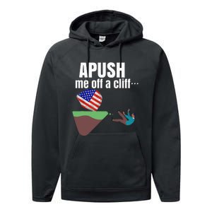 Apush Me Off A Cliff 2024 Funny Ap Exam For Students Performance Fleece Hoodie