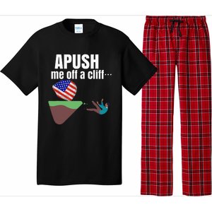 Apush Me Off A Cliff 2024 Funny Ap Exam For Students Pajama Set