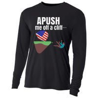 Apush Me Off A Cliff 2024 Funny Ap Exam For Students Cooling Performance Long Sleeve Crew