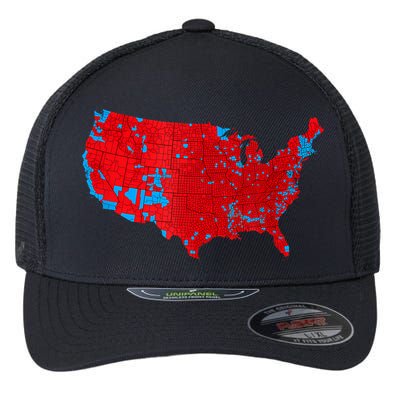 Accurate Map Of 2024 Election Results Flexfit Unipanel Trucker Cap