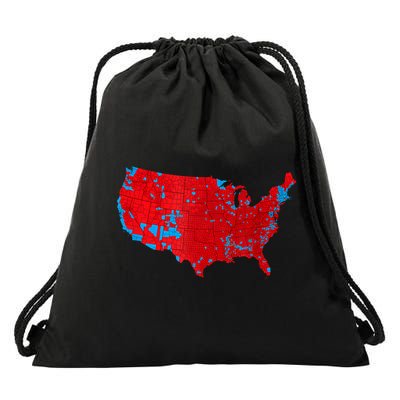 Accurate Map Of 2024 Election Results Drawstring Bag