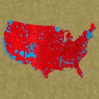 Accurate Map Of 2024 Election Results Garment-Dyed Women's Muscle Tee