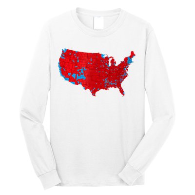 Accurate Map Of 2024 Election Results Long Sleeve Shirt