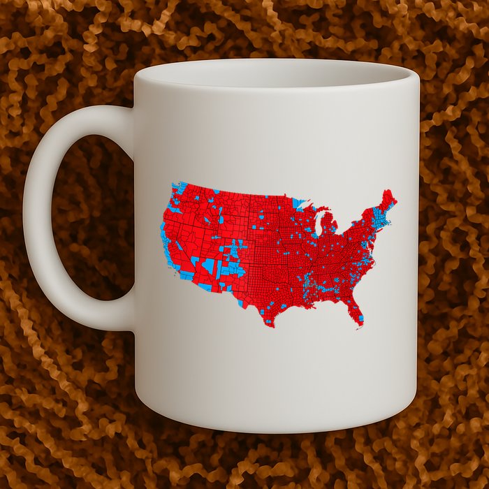 Accurate Map Of 2024 Election Results Mug