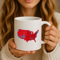 Accurate Map Of 2024 Election Results Mug