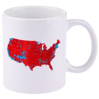 Accurate Map Of 2024 Election Results 11oz C Handle Ceramic Mug